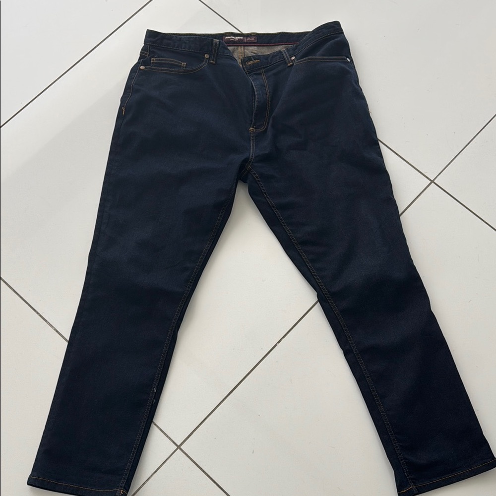 Johnston & Murphy Navy Slim Jeans